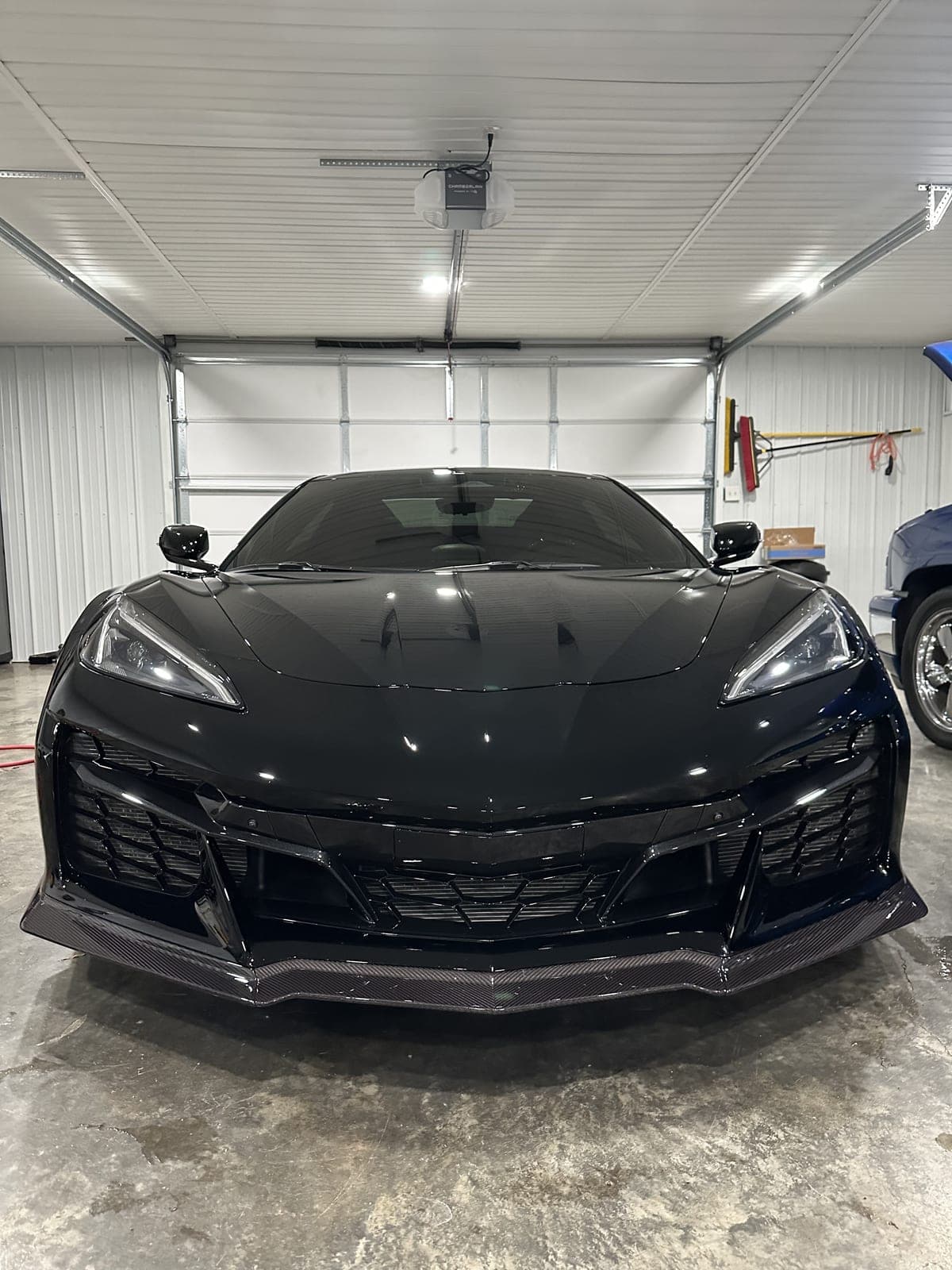 Black Corvette Z06, ceramic coated