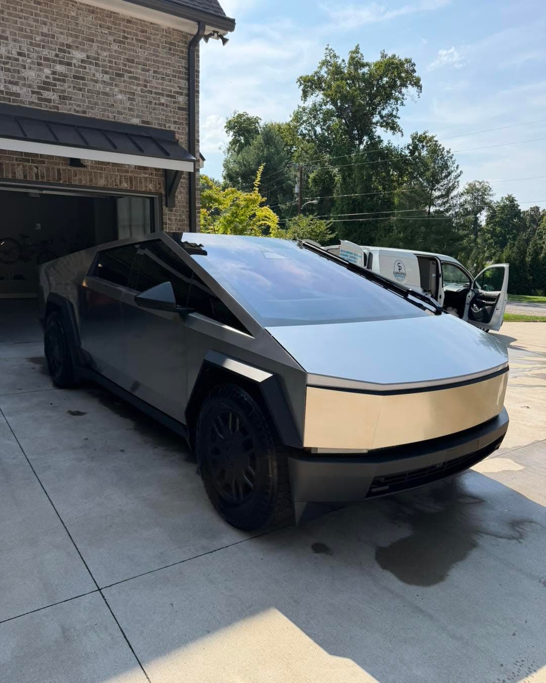 Tesla Cybertruck after a detail