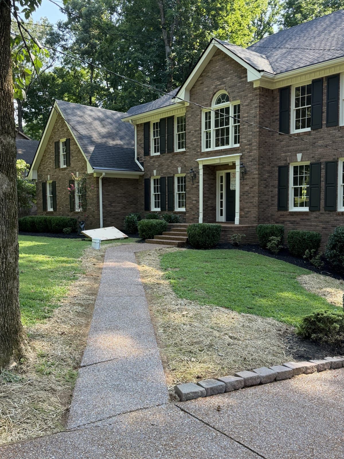 Front walkway, sealed